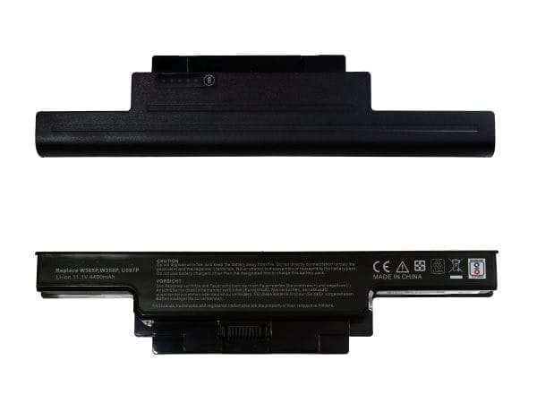 Laptop Battery For Dell 1450 – Studio 1457, 1458, 1558R Series Laptops , 11.1V 6 Cells 4400mAh – Compatible