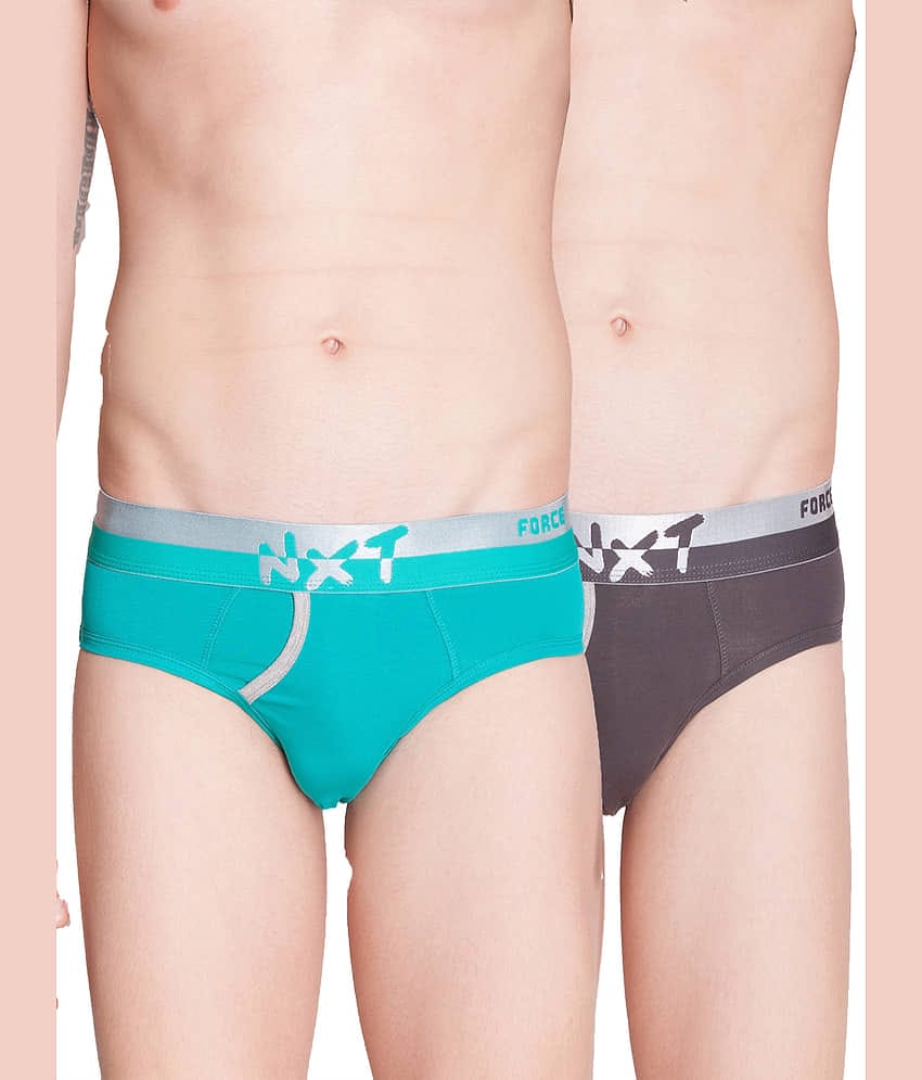 Force NXT - Multicolor Cotton Men's Briefs ( Pack Of 2 )