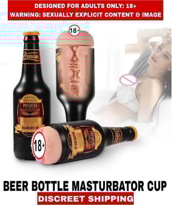New Adult Concept Perfect Orgasm Experience Beer Bottle Cup Men's Favorites Fleshtight For Men