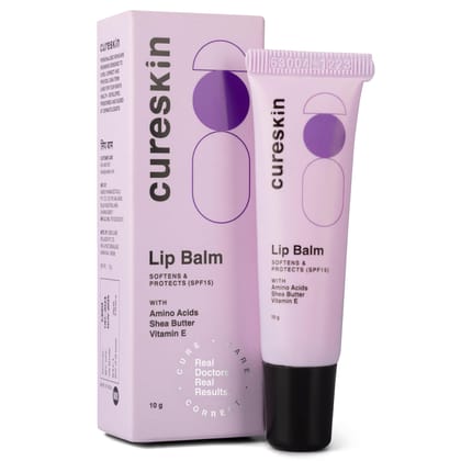 Cureskin Lip Balm with SPF 15 | Lip Lightening Balm for Dark Lips | Lip Balm for Dark Lips to Lighten Cureskin Lip Balm with SPF 15 | Lip Lightening Balm for Dark Lips | Lip Balm for Dark Lips to Lighten - White / 10 g (Pack of 1)