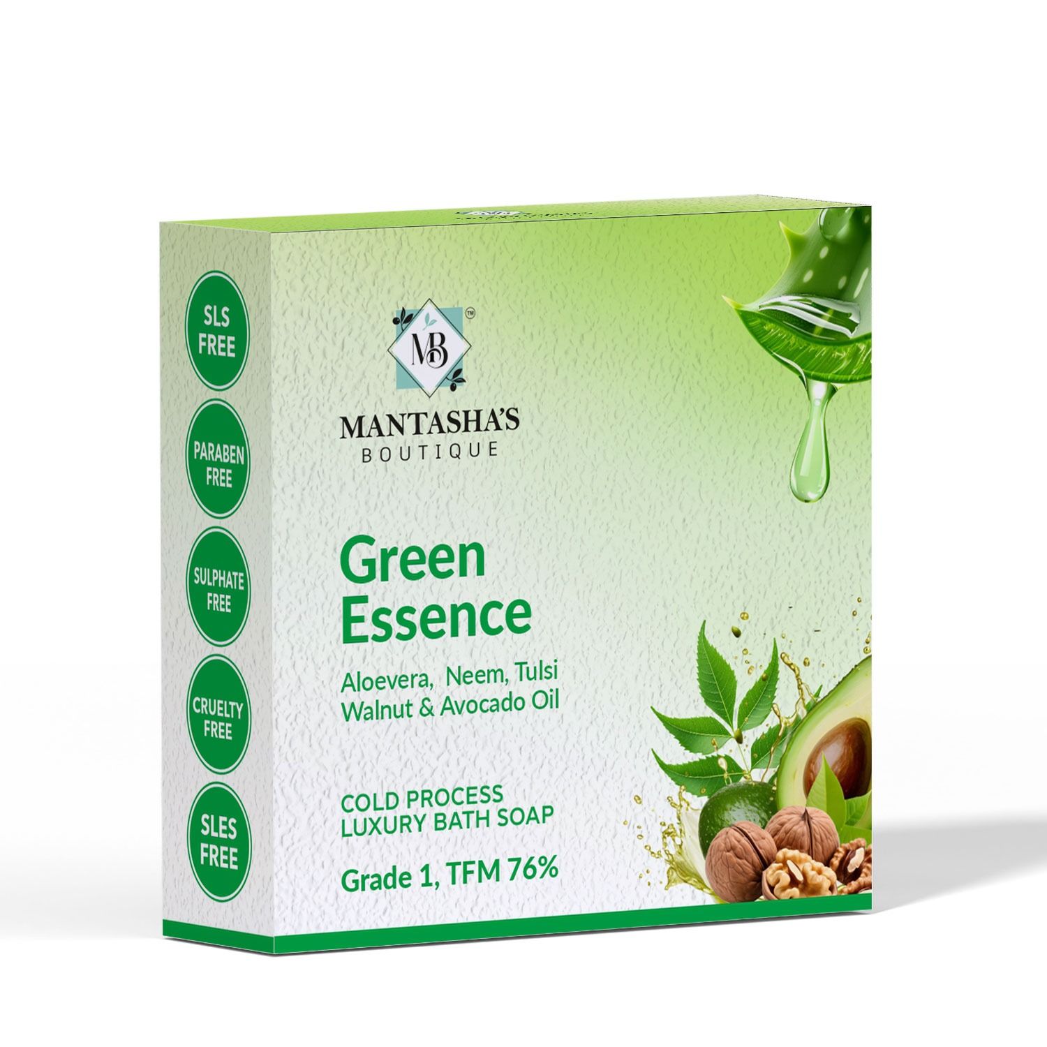 GREEN ESSENCE Soap | Pack of 10