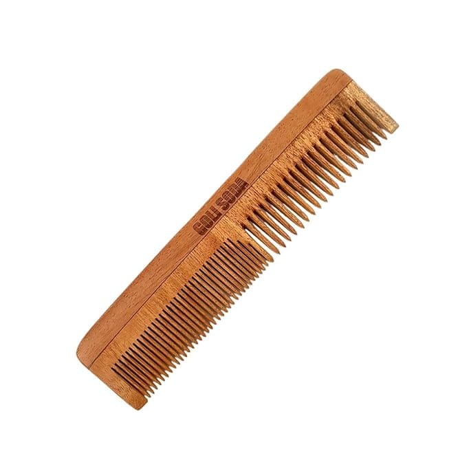 Goli Soda Neem Wood Comb - Double Tooth