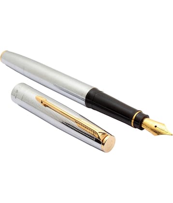 Srpc Oliver 48 Cornet Stainless Steel3in1 Ink Filling Mechanism Fountain Pen Golden Trims Black Grip