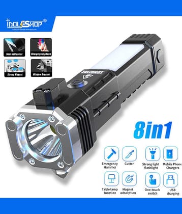 FIRSTLIKE - 3W Rechargeable Flashlight Torch ( Pack of 1 )