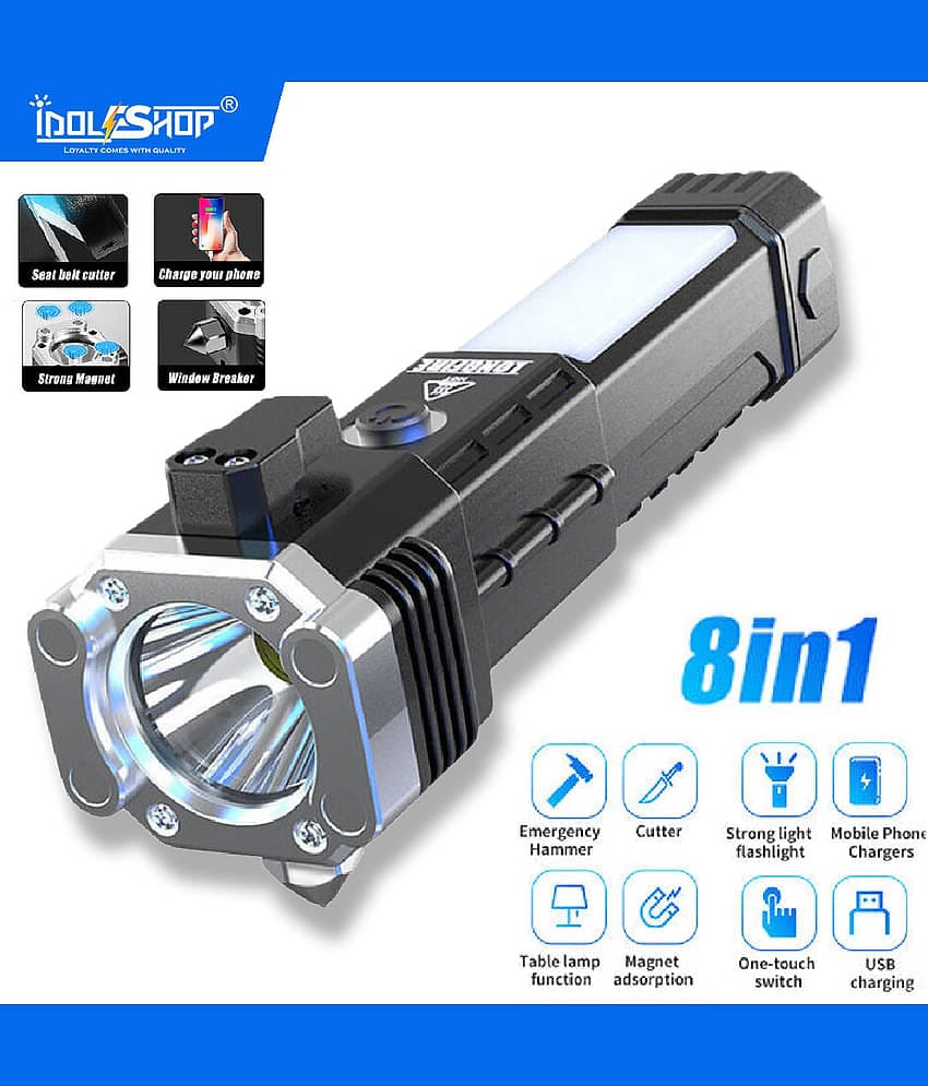 FIRSTLIKE - 3W Rechargeable Flashlight Torch ( Pack of 1 )