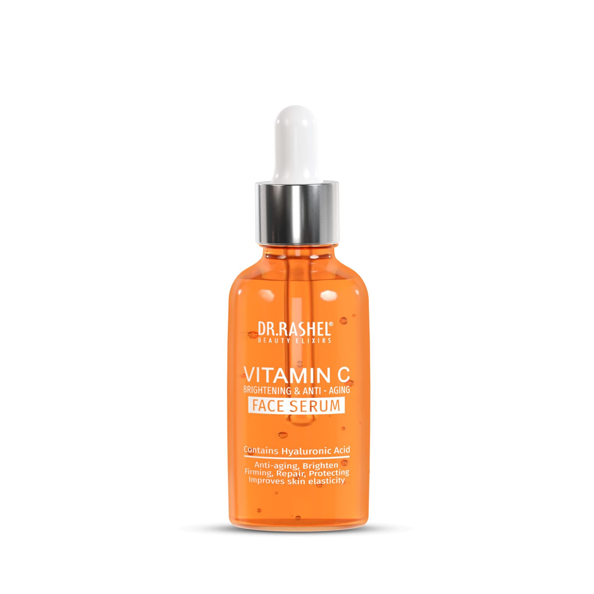 DR.RASHEL Vitamin C Face Serum For Brightening & Anti-Aging (Men & Women) (50 ml (Pack of 1)) DR.RASHEL Vitamin C Face Serum For Brightening & Anti-Aging (Men & Women) (50 ml (Pack of 1)) - ORANGE / 1 Count (Pack of 1)