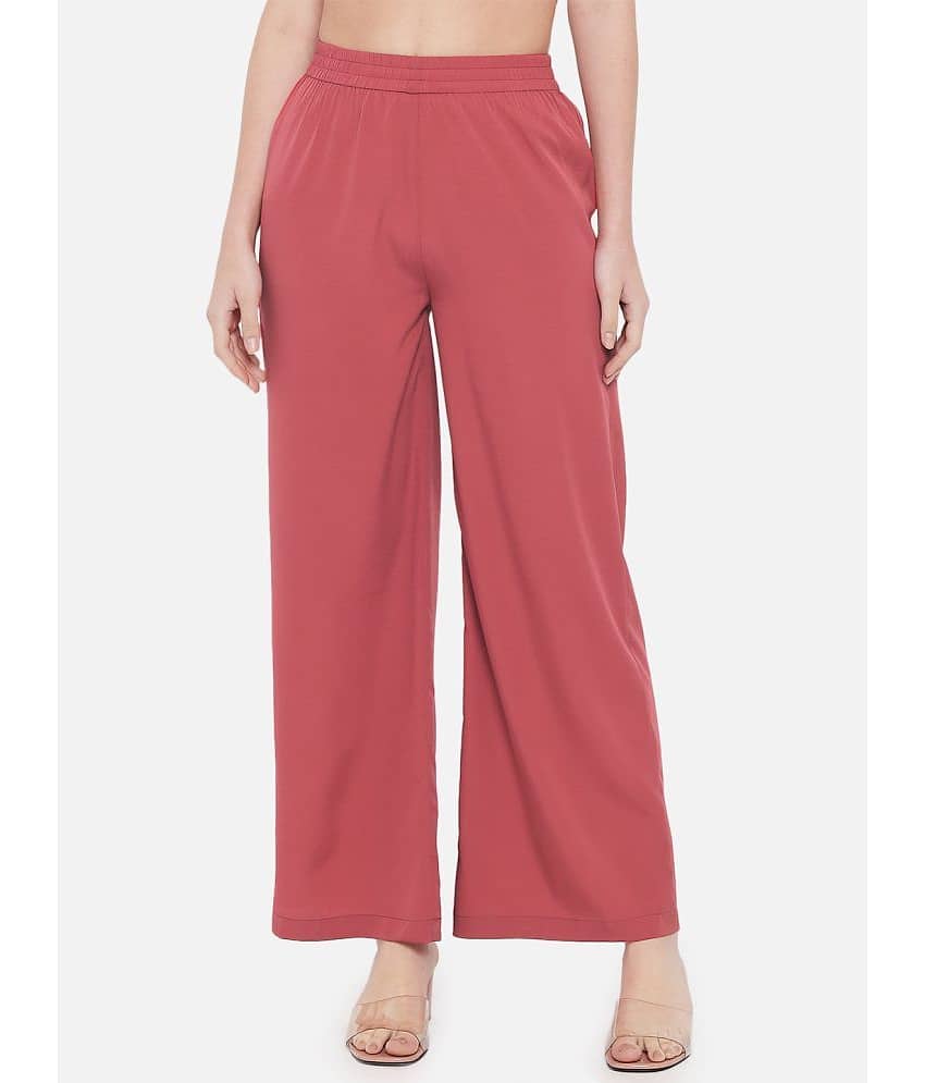 ALL WAYS YOU - Polyester Regular Pink Women's Formal Pants ( Pack of 1 )
