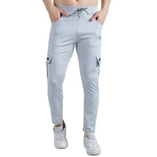 Kwings Men's Cargo Track Pants - Comfortable  Stylish Joggers with Pockets for Gym, Yoga  Travel