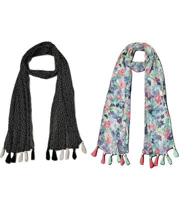 stolevilla Multi Printed Poly Cotton Yarn Stoles