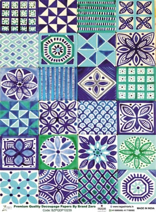 Brand Zero Premium Quality Decoupage Paper Pack of Two - Design Code: BZPQDP10239