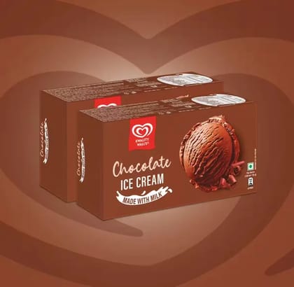 Kwality Wall's Chocolate Ice Cream Party Pack (700ml x 2)