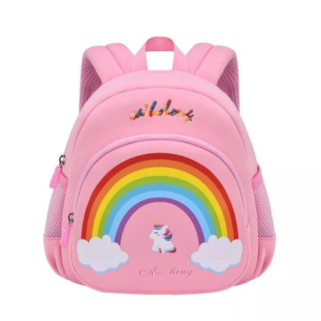 Premium Quality Unicorn Rainbow Backpack for Kids-Pink