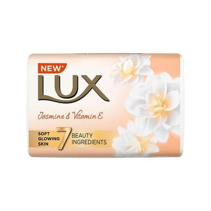 Lux Jasmine & Vitamin E Soap Bar, For Soft Glowing Skin with 7 Beauty Ingredients, 100 gm Each - Pack of 3
