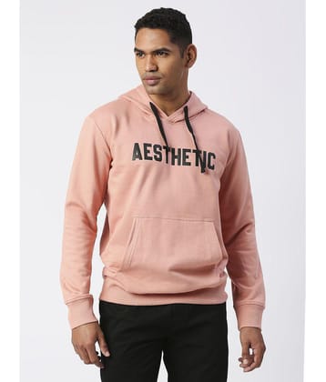 Aesthetic Nation - Peach Cotton Regular Fit Men's Sweatshirt ( Pack of 1 ) - None