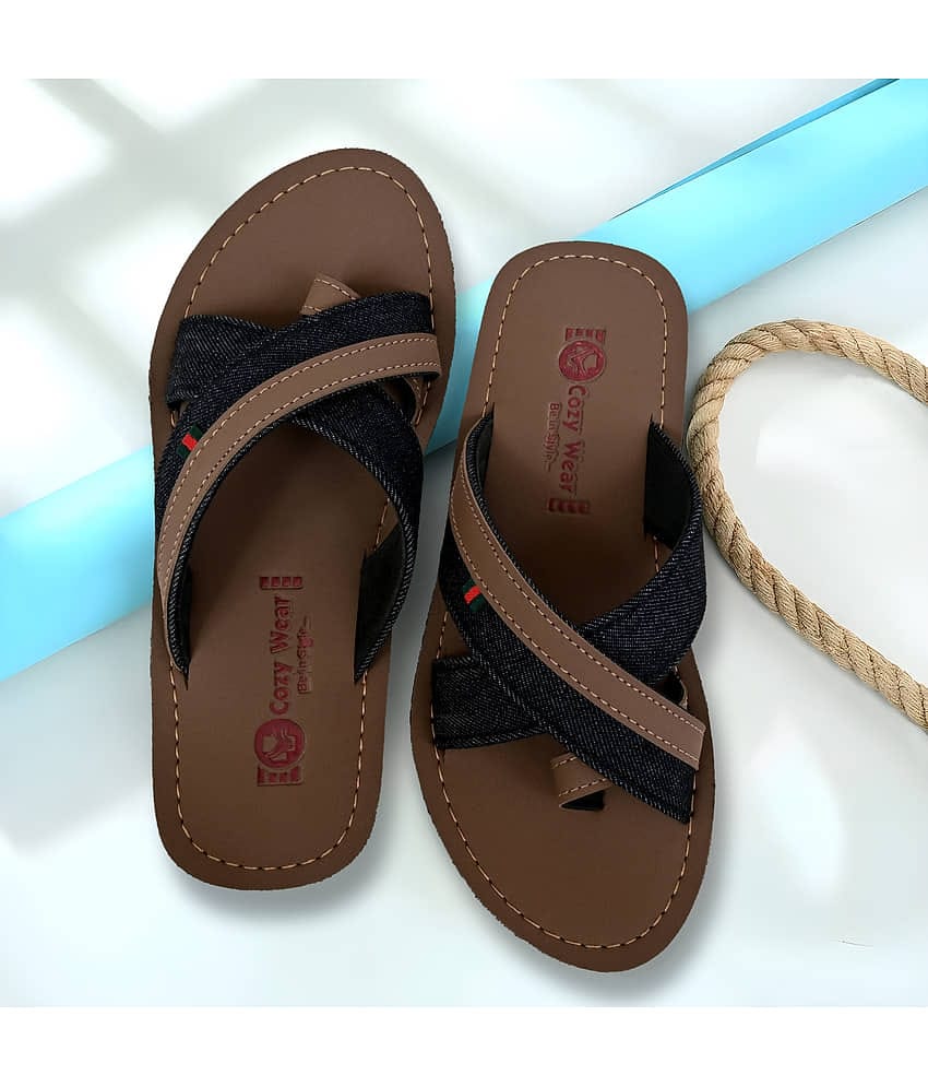 Cozy Wear Brown Men's Daily Slipper