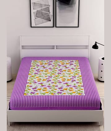 Uniqchoice 100% Cotton Single Bedsheet ( Purple )