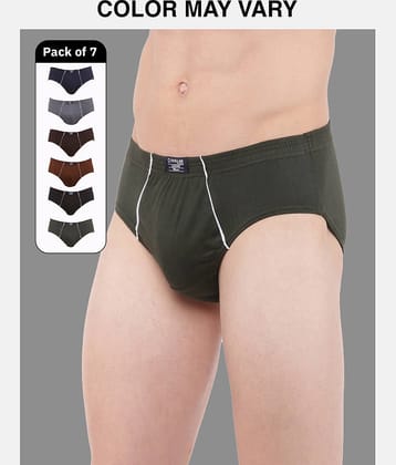 Dollar Lehar Super Combed Cotton Mens Brief - Pack of 7 - (Colour May Vary)