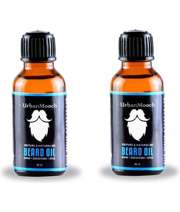 UrbanMooch Growth Oil Beard Oil For Men- 60 ml Pack of 2