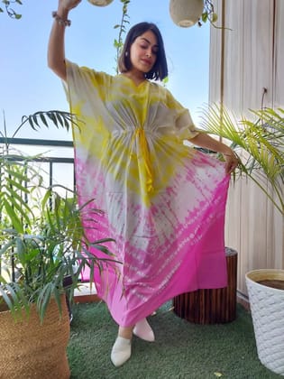 Hand Block printed KAFTAN 100% Pure cotton B