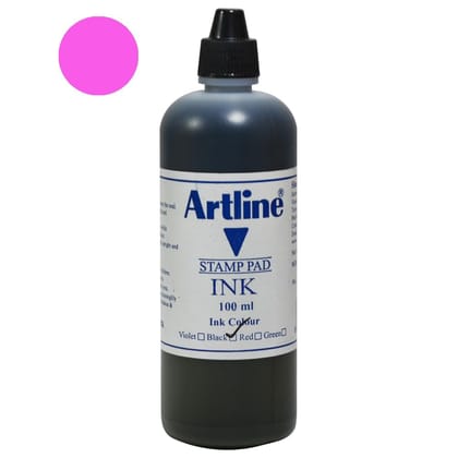 Artline Stamp Pad Ink 100 ML Violet Colour Pack of 12