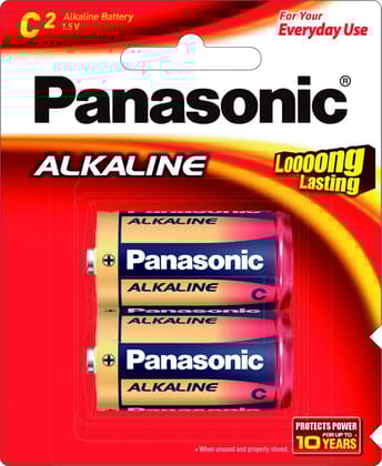 Panasonic Alkaline C Size LR14  (Pack of 2 Cells)