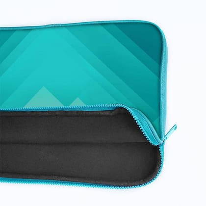 "Mountain Gradiant Abstract Theme" Laptop Sleeves:Bold Modern Design for Every Size-17" / Blue
