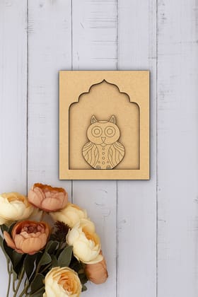 Dbeautify's DIY Owl MDF Hanging Wall Art