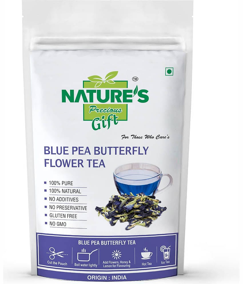 Nature's Gift Dried Butterfly Pea Flower Tea Loose Leaf 60 gm