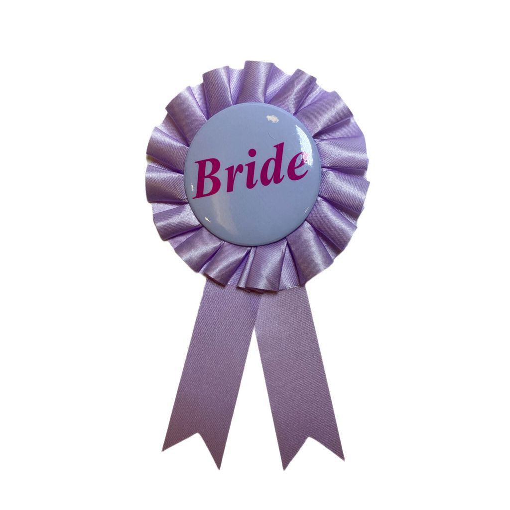 Bride to Be Award Ribbon Lavender - 1PC - Party and Festive Needs | Buy online on ZillyBuy