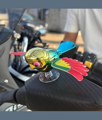 THRIFTKART - Flying Bird Car & Bike Decoration with Flapping Wings | Creative Wind-Powered Bird Ornament for Car Side Mirror, Hood, Scooter & Motorcycle | Weatherproof Vehicle Decor (Multicolor, Pack of 1)