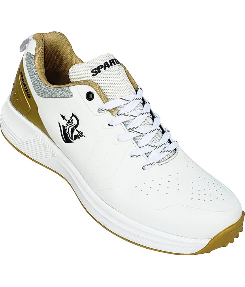 Spartan Legacy Pro Spikes Gold Cricket Shoes