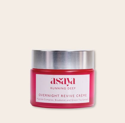 Overnight Revive Crème - Best Night Repair Cream with Peptides for Face & Dry Skin-50g