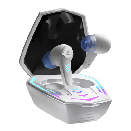 boAt Immortal 131 | Wireless Gaming Earbuds with 40 Hours Playtime, Clear Calling with ENx™, Low Latency, RGB lights White Sabre boAt Immortal 131 | Wireless Gaming Earbuds with 40 Hours Playtime, Clear Calling with ENx™, Low Latency, RGB lights White Sabre