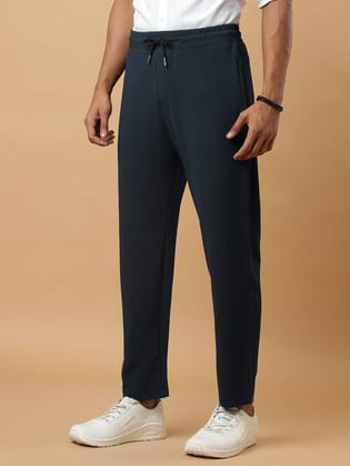 Airforce | Stretchable Ribbed Track Pants | Gym & Daily Wear-S