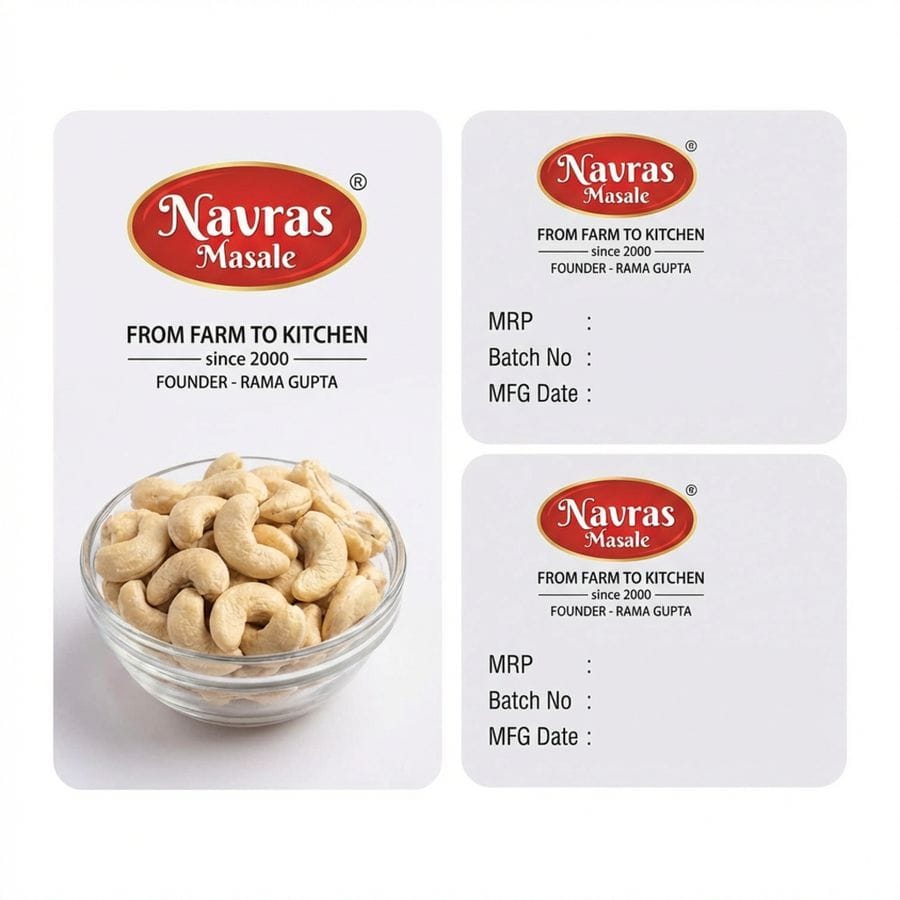 Navras Masale Cashews - 100 gm - One pack of cashews