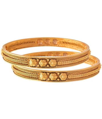 JFL - Jewellery For Less Golden Copper Pair Of Kadas