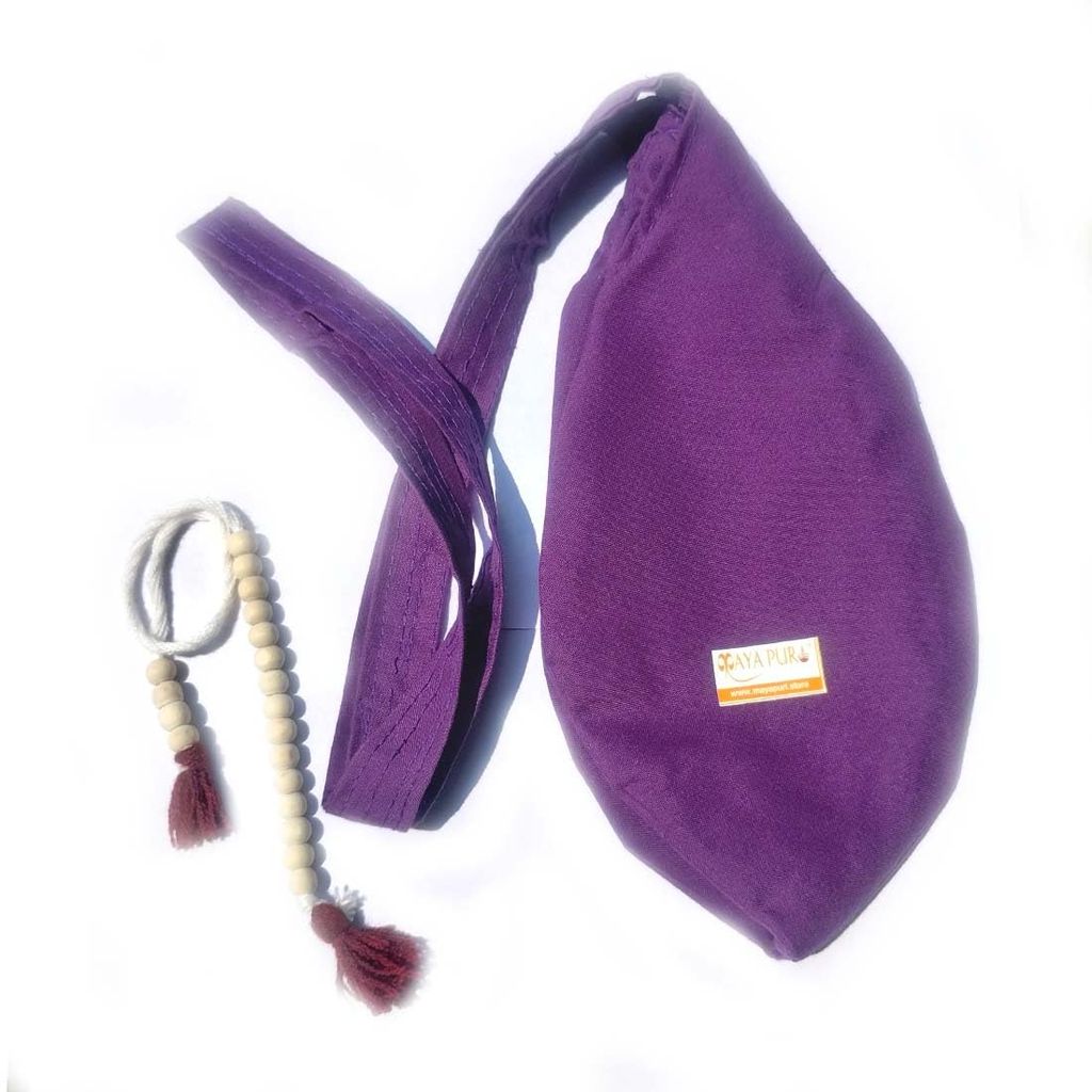 MAYAPURI Khadi Cotton Japa Mala Bag/Chanting Bag or Beads Bag with Sakshi Mala Counter - Pooja Needs | Buy online on ZillyBuy