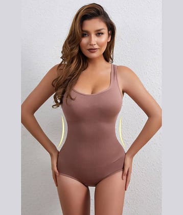 FIHA Pack of 1 Polyester Women's BodySuite ( Black )