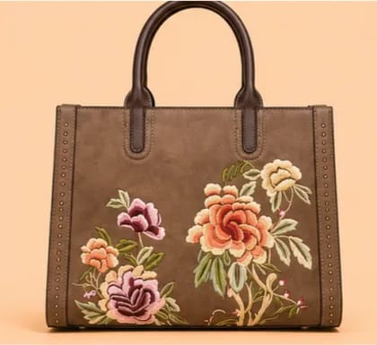 Embroidery office purse