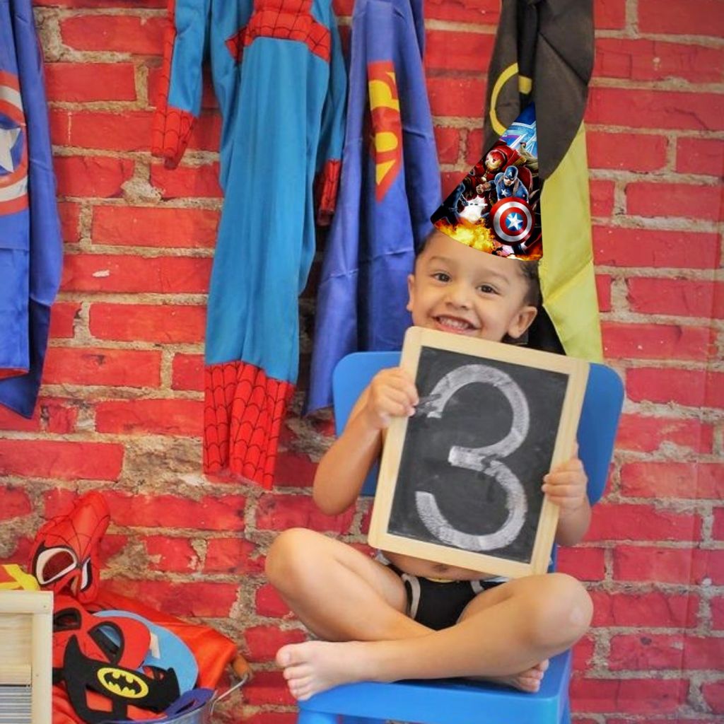 Avenger Theme Birthday Paper Caps/Hats - 8PC