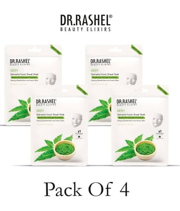 DR.RASHEL Neem Sheet Mask for Deep Hydration Suits All Skin Types (20 gm) ( Pack of 4)