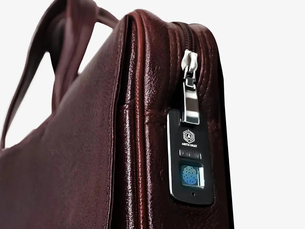Fingerlock Leather Bag