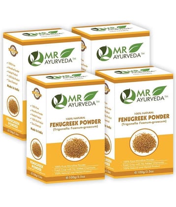 MR Ayurveda 100% Pure Fenugreek Powder Hair Scalp Treatment 400 g Pack of 4
