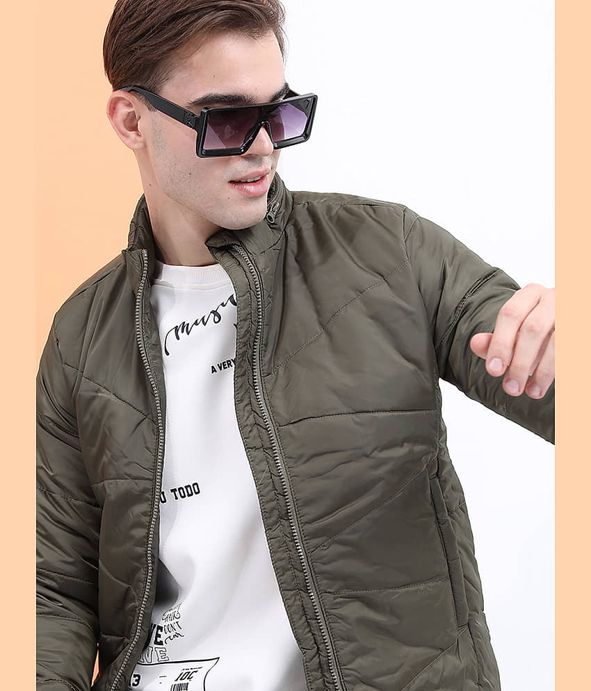 Highlander Polyester Men's Puffer Jacket - Maroon ( Pack of 1 )