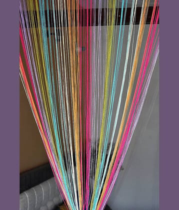 YUTIRITI Plain Semi-Transparent Eyelet Curtain 9 ft Single - Multi