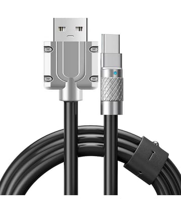 UniBoss Black 5A USB To Type C Charging Cable for Smartphones, Tablets, Laptops & Other Type C Devices 1M