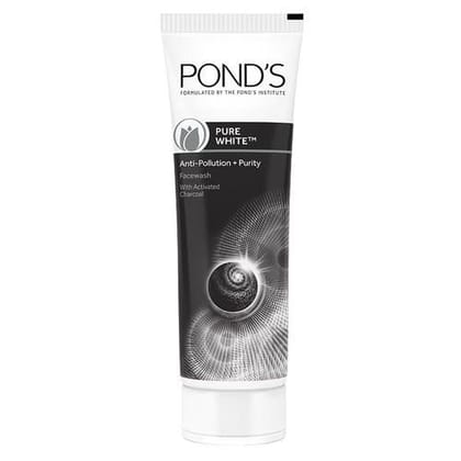 Pond's Pure Detox Anti Pollution Purity Face Wash With Activated Charcoal, 50 gm