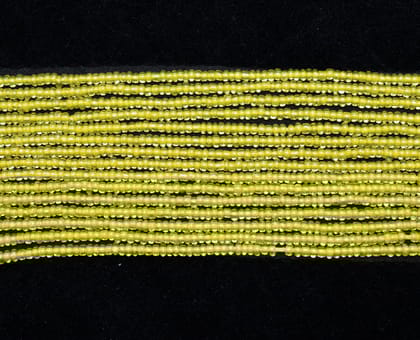 Yellow Preciosa Czech Glass Seed Beads (Per Pack of 10 Strings) 10/0 Size about 2mm seed beads for jewellery making, , SEED-021-Per Packet of 10 Strings / 10/0 (2 MM)