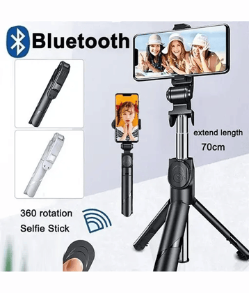 HUG PUPPY Bluetooth Selfie Stick ( Black )