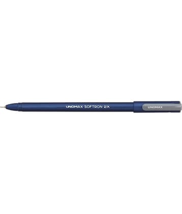 UNOMAX Softron 2X Black Ball Pen (Pack of 30, Black)